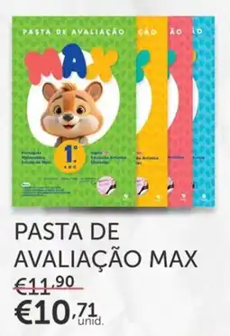 Note! Pasta de avaliação max promoção
