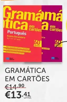 Note! Gramática em cartões promoção