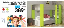 Hiper Centro do Móvel Beliche 2087 ML + Verde B11 ou 2091 ML + Rojo B11 promoção