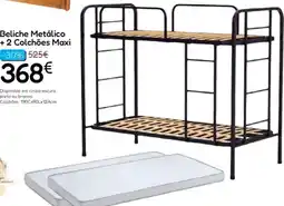 Hiper Centro do Móvel Beliche Metálico + 2 Colchões Maxi promoção
