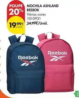 Pingo Doce Reebok - mochila ashland promoção