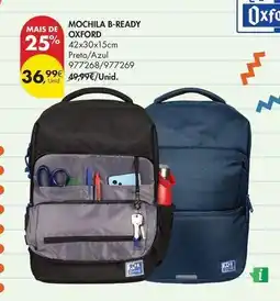 Pingo Doce Oxford - mochila b-ready promoção