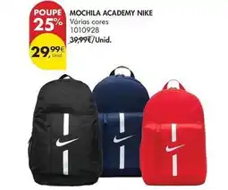 Pingo Doce Nike - mochila academy promoção