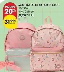 Pingo Doce B! - mochila escolar b'log promoção