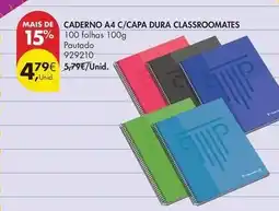 Pingo Doce Caderno a4 promoção
