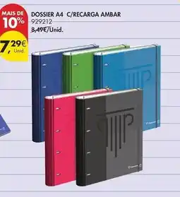 Pingo Doce Ambar - dossier a4 c/recarga promoção