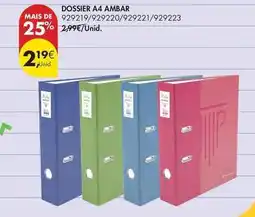 Pingo Doce Ambar - dossier a4 promoção