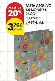 Pingo Doce Monster - pasta arquivo a4 promoção