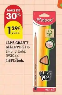 Pingo Doce Maped - lápis grafite black'peps hb promoção
