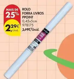 Pingo Doce Rolo forra livros ppoint promoção
