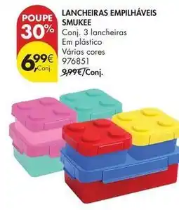 Pingo Doce Smukee - lancheiras empilhaveis promoção