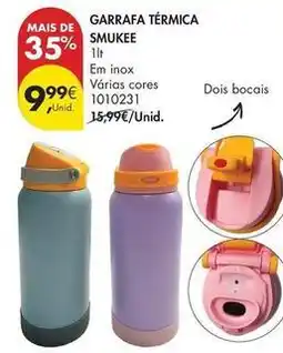 Pingo Doce Smukee - garrafa termica promoção