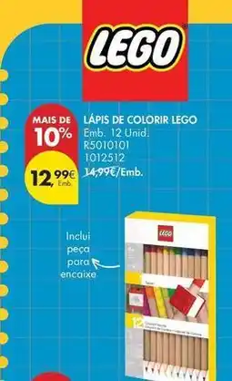 Pingo Doce Lego - lápis de colorir lego promoção