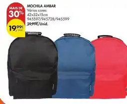 Pingo Doce Ambar - mochila promoção
