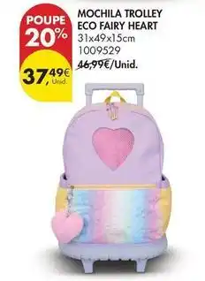 Pingo Doce Eco+ - mochila trolley eco fairy heart promoção