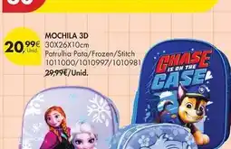 Pingo Doce 3d - mochila promoção