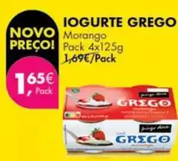 Pingo Doce Iogurte grego promoção