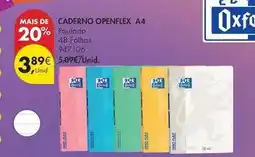 Pingo Doce Oxford - caderno a4 promoção