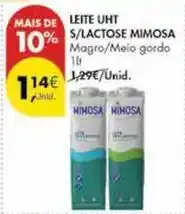 Pingo Doce Mimosa - leite uht s/lactose promoção
