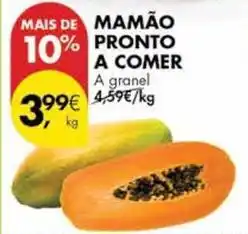 Pingo Doce A+ - mamão pronto a comer promoção