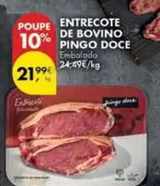 Pingo Doce Pingo doce - entrecote de bovino promoção