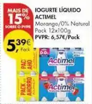 Pingo Doce Actimel - iogurte liquido promoção
