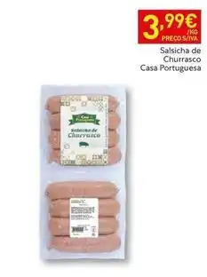 Recheio Casa portuguesa - salsicha de churrasco promoção