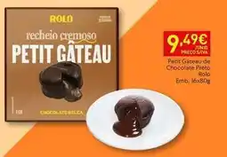 Recheio Recheio - petit gateau de chocolate preto rolo promoção