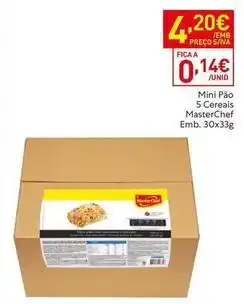 Recheio Masterchef - mini pao 5 cereais promoção