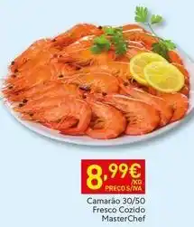 Recheio Masterchef - camarão 30/50 fresco cozido masterchef promoção