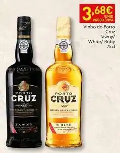 Recheio Porto cruz - vinho do tawny/ white/ ruby promoção