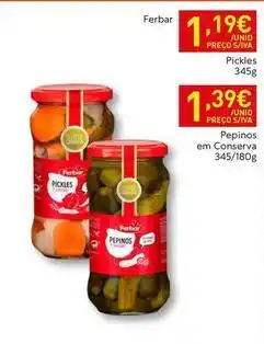 Recheio Ferbar - pickles promoção