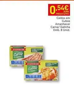 Recheio Amanhecer - caldos em cubos carne/ gainha promoção