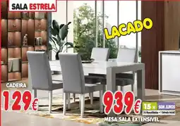 BragaJAV mesa sala extensível lacado promoção