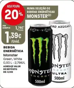 Intermarché Bebida energética monster promoção