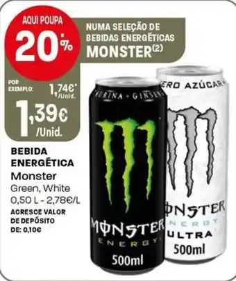 Intermarché Bebida energética monster promoção