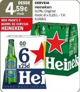 Intermarché Cerveja heineken 0,0%, original promoção