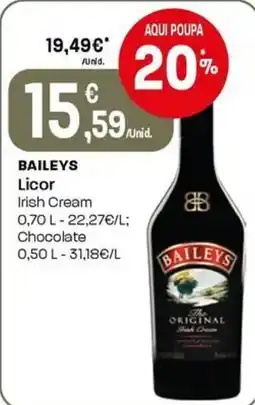 Intermarché Baileys licor promoção