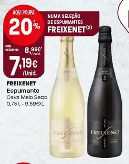 Intermarché Freixenet espumante cava meio seco promoção