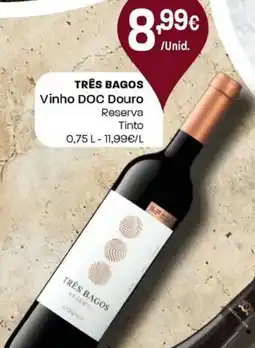 Intermarché Três bagos vinho doc douro promoção