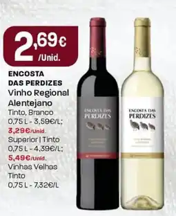 Intermarché Encosta das perdizes vinho regional alentejano promoção