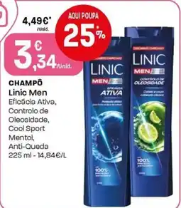 Intermarché Champô linic men promoção