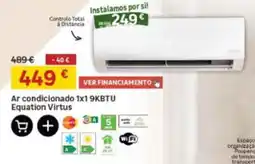 Leroy Merlin Ar condicionado 1x1 9KBTU Equation Virtus promoção