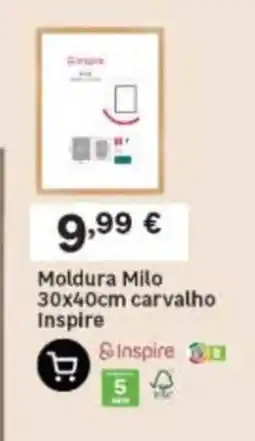 Leroy Merlin Moldura Milo 30x40cm carvalho Inspire promoção