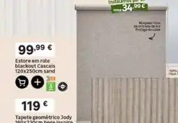 Leroy Merlin Estore em rolo blackout Cascais 120x250cm sand promoção