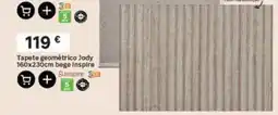 Leroy Merlin Tapete geométrico Jody 160x230cm bege Inspire promoção
