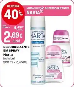 Intermarché Desodorizante em spray narta promoção