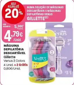Intermarché Máquina depilatória descartável gillette promoção