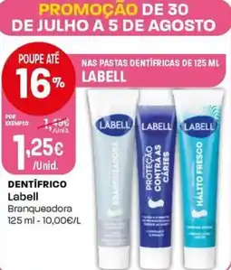 Intermarché Dentifrico labell promoção