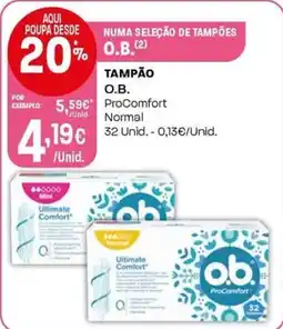 Intermarché Tampão o.b. promoção